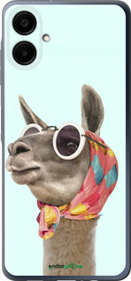 Силиконовый чехол Модная лама для Samsung Galaxy A06 4G - 4479u-3776 изображение 