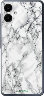 Силиконовый чехол Мрамор белый для Samsung Galaxy A06 4G - 4480u-3776 изображение 