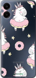 Силиконовый чехол Единорожки для Samsung Galaxy A06 4G - 4659u-3776 изображение 