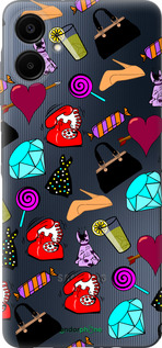 Силиконовый чехол stickers для Samsung Galaxy A06 4G - 4757u-3776 изображение 