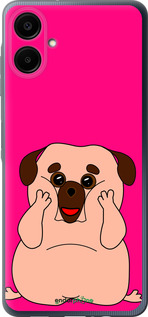 Силиконовый чехол Весёлый мопс для Samsung Galaxy A06 4G - 4908u-3776 изображение 