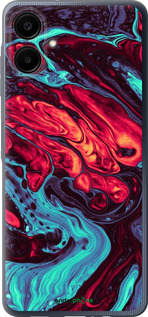 Силиконовый чехол Синяя красная абстакция для Samsung Galaxy A06 4G - 5339u-3776 изображение 