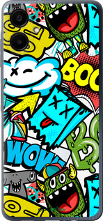 Силиконовый чехол Стикеры v4 для Samsung Galaxy A06 4G - 5508u-3776 изображение 