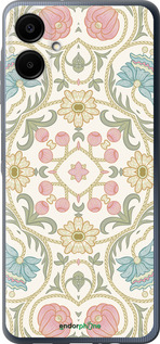 Силиконовый чехол Цветочный орнамент v2 для Samsung Galaxy A06 4G - 5513u-3776 изображение 