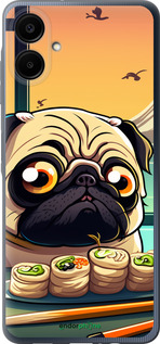 Силіконовий чехол Мопс і суші для Samsung Galaxy A06 4G - 5588u-3776 изображение 