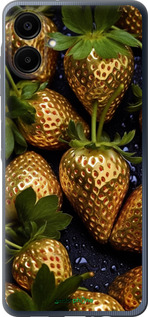 Силиконовый чехол Золотая клубника для Samsung Galaxy A06 4G - 5637u-3776 изображение 