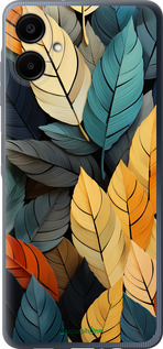 Силиконовый чехол Кольорове листя для Samsung Galaxy A06 4G - 5644u-3776 изображение 
