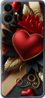 Силиконовый чехол 'Сердечки v2' для Samsung Galaxy A06 4G изображение 1