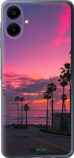 Силиконовый чехол Пальмы для Samsung Galaxy A06 4G - 5873u-3776 изображение 