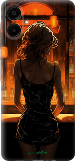 Силіконовий чехол Чохол для телефону Дівчина в барі для Samsung Galaxy A06 4G - 5947u-3776 изображение 