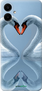 Силиконовый чехол Лебеди для Samsung Galaxy A06 4G - 6007u-3776 изображение 