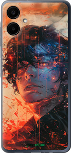 Силиконовый чехол Лицо в пламени для Samsung Galaxy A06 4G - 6127u-3776 изображение 