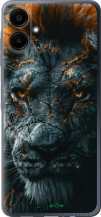 Силиконовый чехол Пламенный лев для Samsung Galaxy A06 4G - 6153u-3776 изображение 