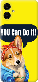 Силіконовий чехол чехол с корги You Can Do It для Samsung Galaxy A06 4G - 6184u-3776 изображение 