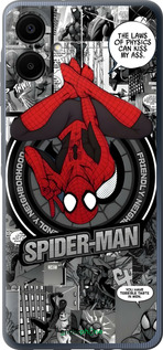 Силиконовый чехол Человек паук для Samsung Galaxy A06 4G - 6279u-3776 изображение 