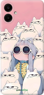 Силиконовый чехол Малышка с котами для Samsung Galaxy A06 4G - 6295u-3776 изображение 