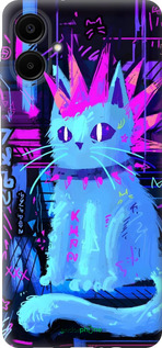 Силиконовый чехол Кот панк для Samsung Galaxy A06 4G - 6311u-3776 изображение 