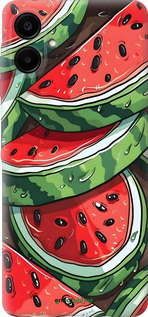 Силиконовый чехол Арбуз для Samsung Galaxy A06 4G - 6315u-3776 изображение 
