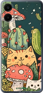 Силиконовый чехол Коты грибы для Samsung Galaxy A06 4G - 6321u-3776 изображение 