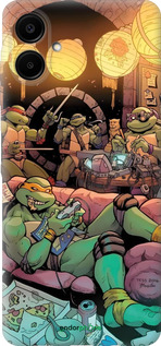 Силиконовый чехол Черепашки нинзя для Samsung Galaxy A06 4G - 6346u-3776 изображение 