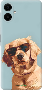 Силиконовый чехол Пес в очках для Samsung Galaxy A06 4G - 6381u-3776 изображение 