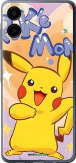 Силіконовий чехол Пикачу для Samsung Galaxy A06 4G - 6383u-3776 изображение 