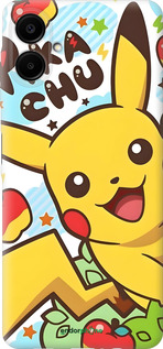 Силиконовый чехол Пикачу 2 для Samsung Galaxy A06 4G - 6391u-3776 изображение 