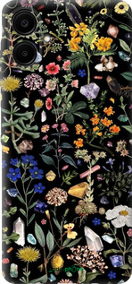 Силиконовый чехол С цветами для Samsung Galaxy A06 4G - 6422u-3776 изображение 