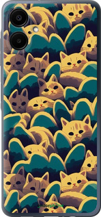 Силіконовий чехол Із зображенням котиків для Samsung Galaxy A06 4G - 6429u-3776 изображение 