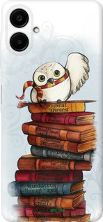 Силиконовый чехол Сова и книги для Samsung Galaxy A06 4G - 6436u-3776 изображение 