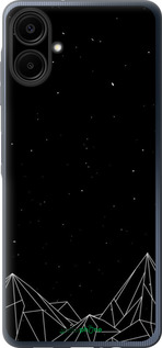 Силиконовый чехол Черно белые абстрактные горы для Samsung Galaxy A06 4G - 6437u-3776 изображение 