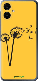 Силиконовый чехол Минимализм одуванчики для Samsung Galaxy A06 4G - 6449u-3776 изображение 