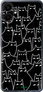 Силиконовый чехол С изображением кошек для Samsung Galaxy A06 4G - 6470u-3776 изображение 