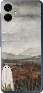 Силиконовый чехол Одинокий призрак на фоне гор для Samsung Galaxy A06 4G - 6486u-3776 изображение 