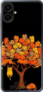 Силиконовый чехол Дерево и котики для Samsung Galaxy A06 4G - 6516u-3776 изображение 