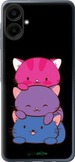 Силиконовый чехол Милые кошки для Samsung Galaxy A06 4G - 6518u-3776 изображение 