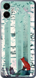 Силіконовий чехол Лис у зеленому лісі для Samsung Galaxy A06 4G - 6547u-3776 изображение 