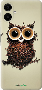 Силиконовый чехол Сова из кофе для Samsung Galaxy A06 4G - 777u-3776 изображение 