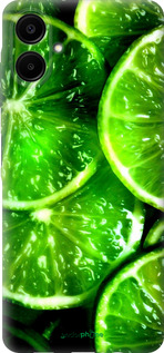 Силиконовый чехол Зелёные дольки лимона для Samsung Galaxy A06 4G - 852u-3776 изображение 