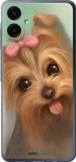Силиконовый чехол Нарисованный йоркширский терьер для Samsung Galaxy A06 4G - 928u-3776 изображение 