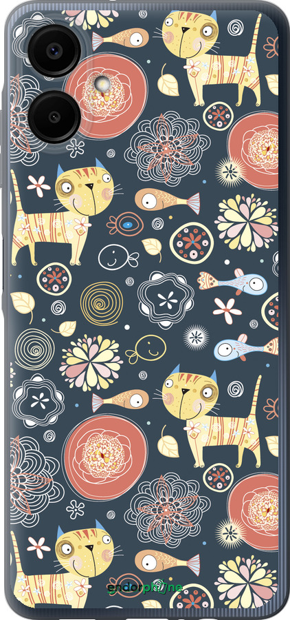 Силіконовий чехол Кошенята v4 для Samsung Galaxy A06 4G - 1224u-3776 изображение 