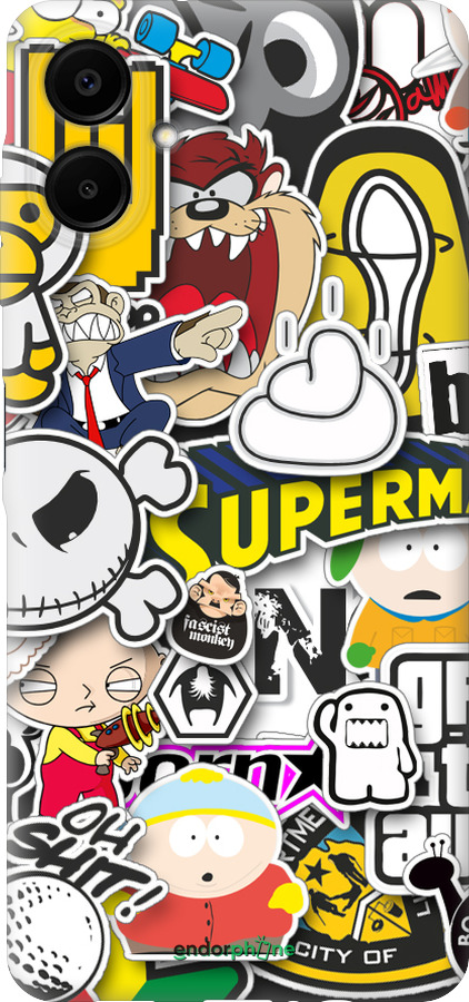 Силіконовий чехол Popular logos для Samsung Galaxy A06 4G - 4023u-3776 изображение 