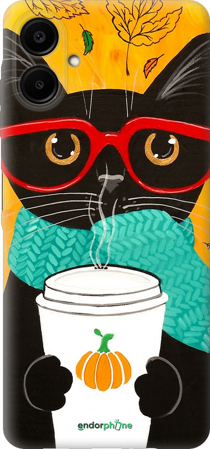 Силиконовый чехол Осенний кот для Samsung Galaxy A06 4G - 4026u-3776 изображение 