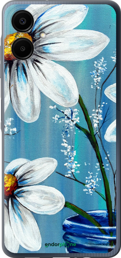 Силиконовый чехол Красивые арт-ромашки для Samsung Galaxy A06 4G - 4031u-3776 изображение 