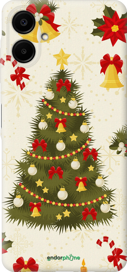 Силиконовый чехол Новогодняя елка для Samsung Galaxy A06 4G - 4198u-3776 изображение 