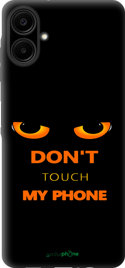 Силиконовый чехол Don't touch the phone для Samsung Galaxy A06 4G - 4261u-3776 изображение 