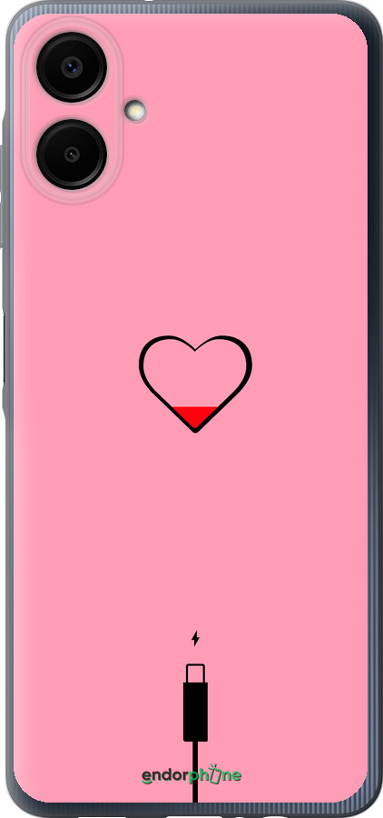 Силиконовый чехол Подзарядка сердца1 для Samsung Galaxy A06 4G - 4275u-3776 изображение 