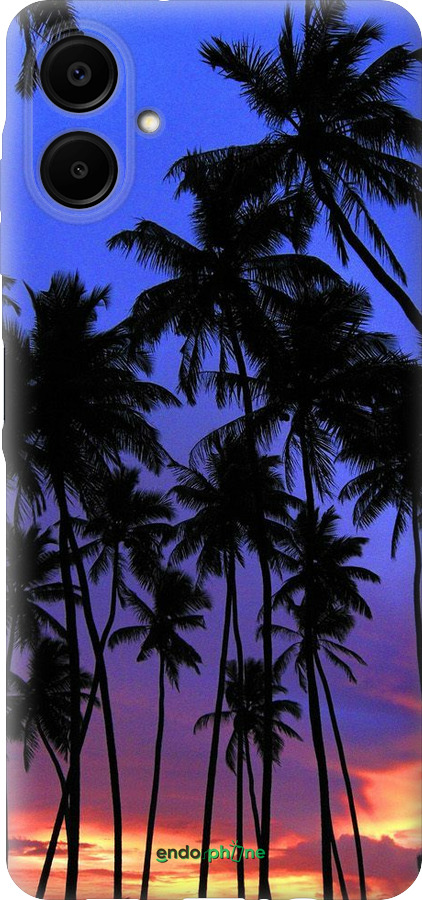 Силиконовый чехол Пальмы для Samsung Galaxy A06 4G - 4324u-3776 изображение 