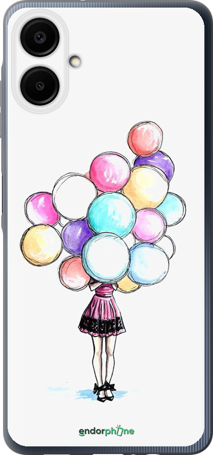 Силиконовый чехол Шарики для Samsung Galaxy A06 4G - 4387u-3776 изображение 