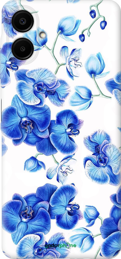 Силиконовый чехол Голубые орхидеи для Samsung Galaxy A06 4G - 4406u-3776 изображение 